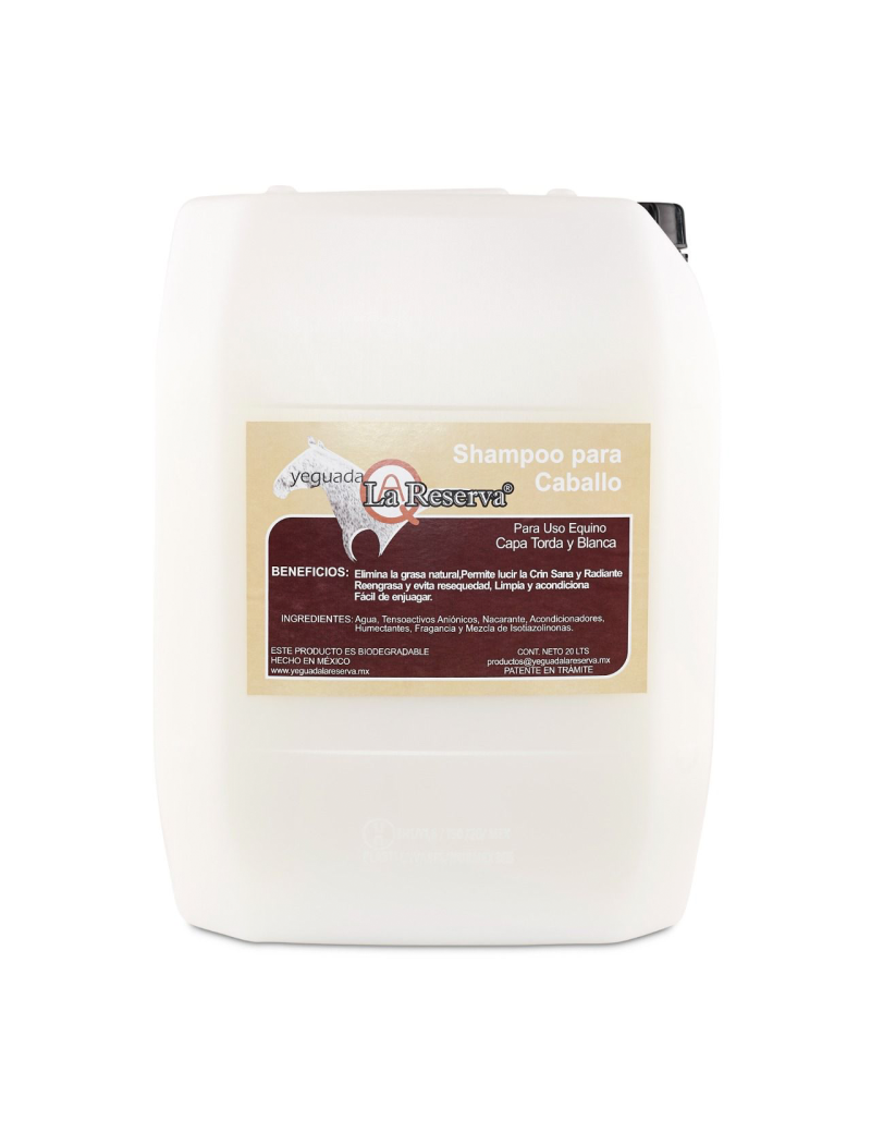 Shampoo Capa Torda y Blanco para Caballo 20 L