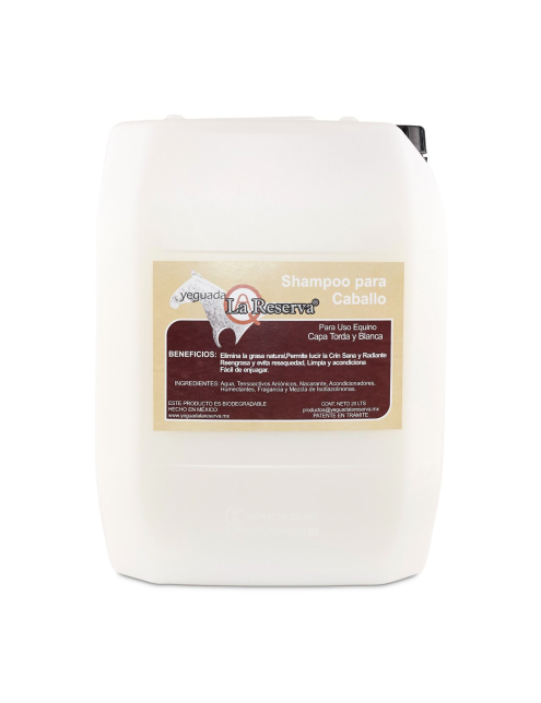 Shampoo Capa Torda y Blanco para Caballo 20 L